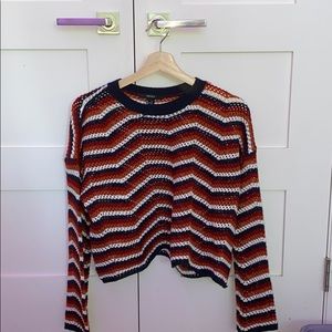 colourful knit sweater